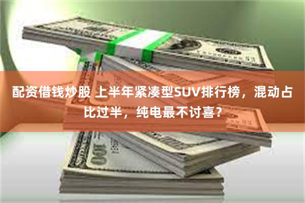 配资借钱炒股 上半年紧凑型SUV排行榜，混动占比过半，纯电最不讨喜？
