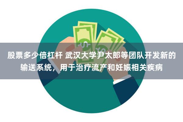 股票多少倍杠杆 武汉大学尹太郎等团队开发新的输送系统，用于治疗流产和妊娠相关疾病