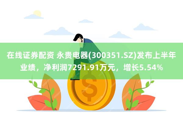 在线证券配资 永贵电器(300351.SZ)发布上半年业绩，净利润7291.91万元，增长5.54%