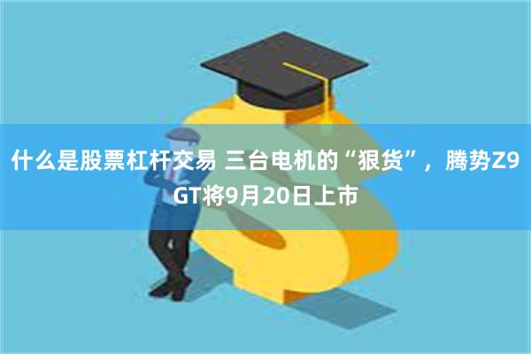 什么是股票杠杆交易 三台电机的“狠货”，腾势Z9GT将9月20日上市