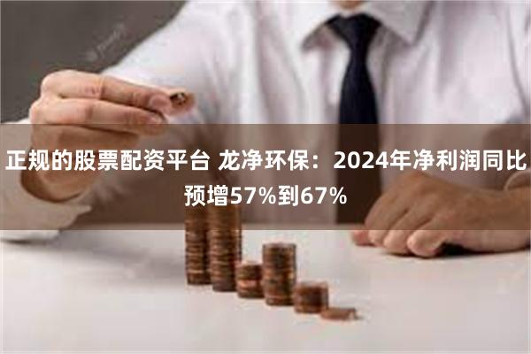 正规的股票配资平台 龙净环保：2024年净利润同比预增57%到67%