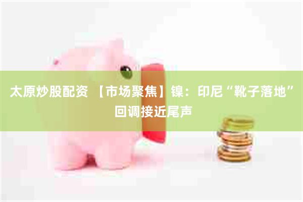 太原炒股配资 【市场聚焦】镍：印尼“靴子落地” 回调接近尾声